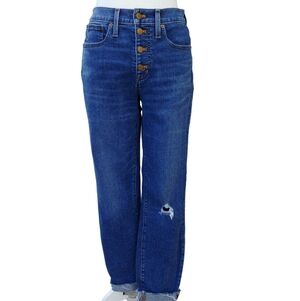 J. Crew 9" Mid-Rise Button Fly Skinny Jeans Women's size 29